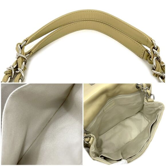 Chanel Matrasse Flap Turnlock Lambskin Leather Chain Shoulder Bag - Picture 4 of 4